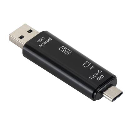 China Computer USB 3.1 Type-C Male to Micro USB 3.0 2.0 Female OTG TF SD Adapter Card Reader for sale