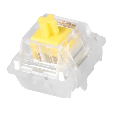 China JWICK Wireless 65g Linear Switch with Clear Stem JWK Housing Yellow Mechanical Switches for DIY Keyboards for sale