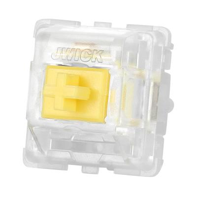 China JWK Wireless Switch 65g JWICK Keyboard Full Yellow Nylon Mechanical Switches For DIY Keyboards for sale