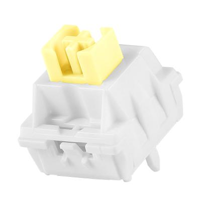 China JWK Ginger Milk Switch 63.5g JWICK 5 Pin SMD Linear Keyswitch Ginger Milk Compatible Mechanical Keyboard for sale