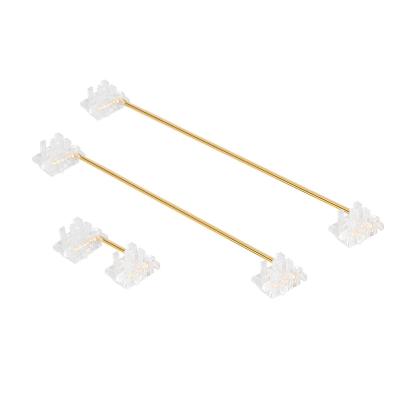 China JWICK Wireless Transparent Gold Plated Wire Screw-in Mechanical Keyboard Axis JWK Plate Mount Satellite Stabilizers for sale