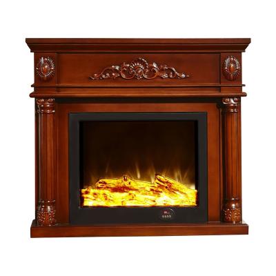 China Hotel Interior Decor Remote Control Fireplace Surround Mantels White Freestanding Fire Place Electric Fireplace With Mantel for sale