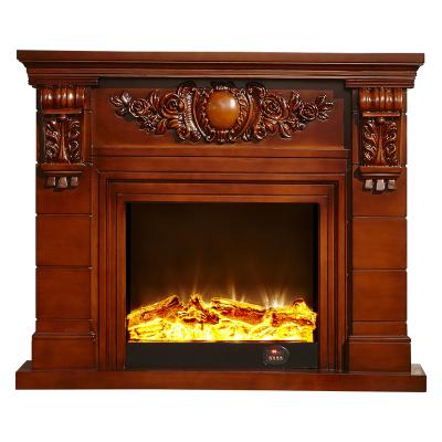 China Hotel Decor Indoor Resin Carved Contemporary White Nordic Electric Rustic Brick Fireplace Mantel Wood Trim for sale