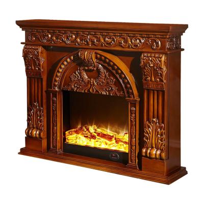 China French Hotel Vintage White Custom Decorative Fireplace Surround Remote Control Simulated Electric Fireplace With Fireplace Mantel for sale