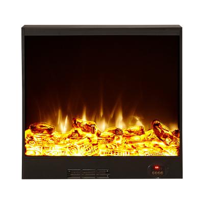 China Item A-700-1 Black Media Hotel 750 Electric Wall Insert Fire Place Electric Decorative Fireplace 1500w for sale