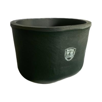 China Heat Resistant Graphite Clay Crucible 15.5kg Cylindrical Crucible Melting Pot for sale