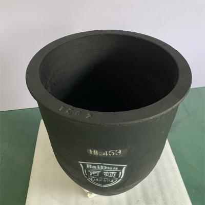 China Round Black Metal Melting Crucible Graphite Silicon Carbide Conventional Circular Type for sale