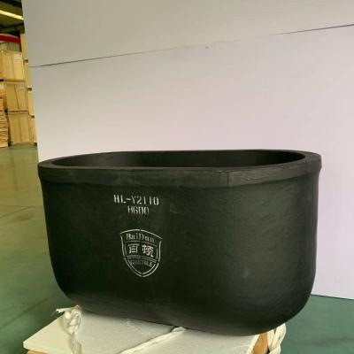 China High-Performance Elliptical SiC-Graphite Crucible: Optimized for Smelting & Recycling for sale