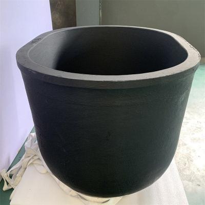 Chine Bonne conductivité thermique Stabilité chimique Type ovale Crucible Mélangeur de métaux Carbide de silicium Graphite Crucible à vendre