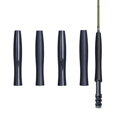 China 100% Carbon Fiber Customized Logo Fly Rod Blanks Diy Spareparts Fly Handle Light Weight Carbon Fiber Fishing Rod Handle Grip for sale