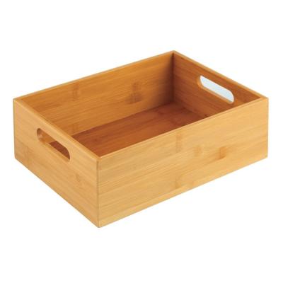 China Sustainable Natural Green Square Multi-Yarn Wooden Bamboo Box Flat Type for sale