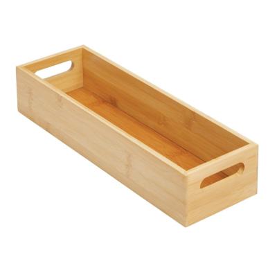 China Sustainable Natural Green Square Multi-Yarn Wooden Bamboo Box Flat Type for sale