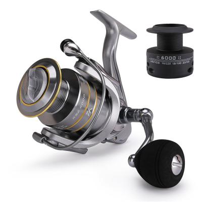 China High Quality Aluminum Body 14+1bb 15kg Aviation Metal Drag Fishing Reel Seawater Spinning Fishing Reel for sale