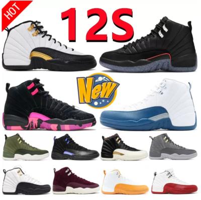 China Rubber Top Mens Womens Brand Shoes Cushion Retro Outdoor Basketball Shoes Jordan 3 12 Mens Sneakers 12s Shoes for sale