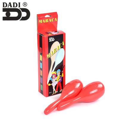 China DADI Eco-friendly Hot Selling Plastic Percussion Maracas Musical Instrument Shaker Sand Hammer Toy Maraca Set Wholesale for sale