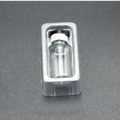 China Usp Type Custom Plastic Vial Packing Tray Blister 10ml Medical Vial Tray for sale