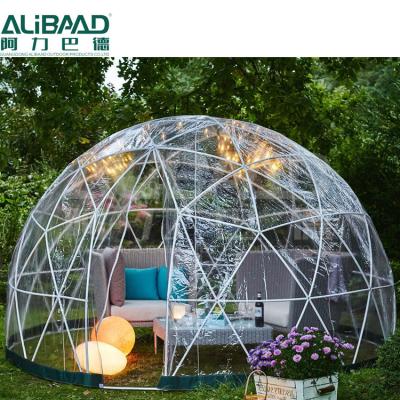 China Hot Sale ABS Frame3.6m Clear Clear Garden Igloo Clear Exhibition Dome Tent Round Ball Tent for sale