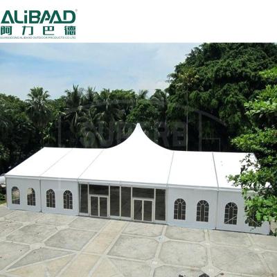 China Party 400 Person Marquee Nigeria Decoration Glass Wedding Tent for sale