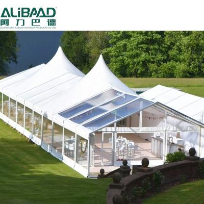 China High Quality Party 600 People 15x40 Marquee Glass Party Tent For Event Wedding for sale