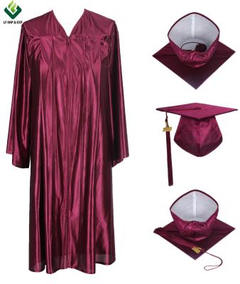 China Can be customized preschool and kindergarten shiny graduation caps and dresses for sale