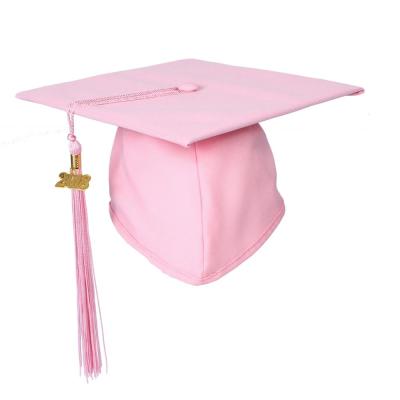 China Can be customized 2018 Matte Pink Graduation Cap and Tassel High Quality for sale