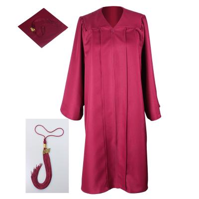 China Can be Customized Matte Brown Graduation Gown Cap Tassel Set for High School and Bachelor for sale