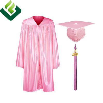 China Graduation gown children and hat tassel customizable shiny rich in color child graduation gown kindergarten gown for sale