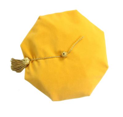 China Tam Doctoral School Luxury Velvet with Gold Bullion Tassel - Gold 8 Sides for sale