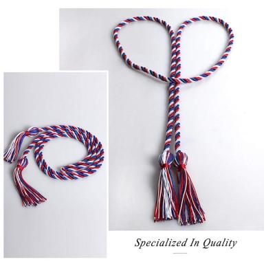 China Viable Gold White Red Colors Honor Rope / Graduation Rope for sale