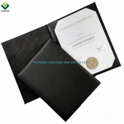 China Leather Premium Grade Diploma Handmade Leatherette Paper Cover for sale