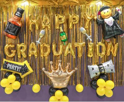 China Eco-Friendly Graduation Balloons Kit Decorations 2020 Congratulations Graduate Party Supplies Graduation Theme Balloons Party Supplies for sale