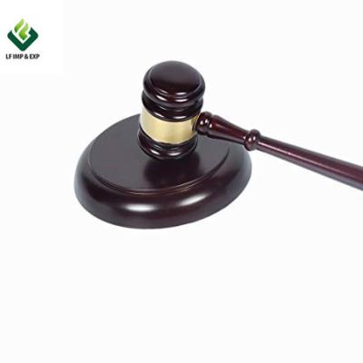 China Custom Solid Wood Europe Gavel With Sound Block For Lawyer Judge Auction Wholesale for sale