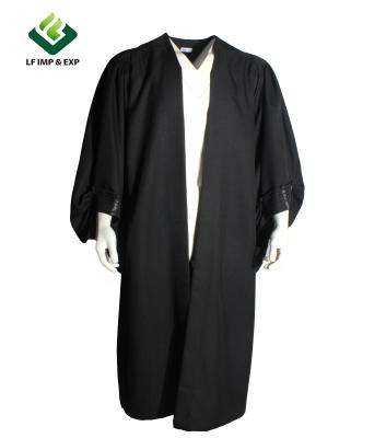 China Wholesale Classic Top Quality Lawyer Robe, Lawyer Long Robe, Judge Long Robe for sale