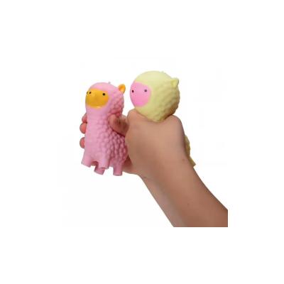 China DropShipping foam wholesales pressure ball toy alpaca trained stress eliminate fidgety person extrusion stress toys kid gift for sale