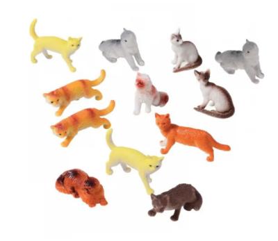 China YES OEM Factory Direct High Quality Promotional Gift Plastic Mni Cats Toys Figure for sale