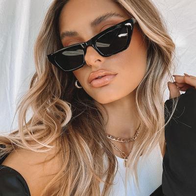 China Fashion Sunglasses 2021 Custom Shades Retro Women Designer Men 2022 Fashion Square Cat Eye Sun Glass Sunglasses for sale