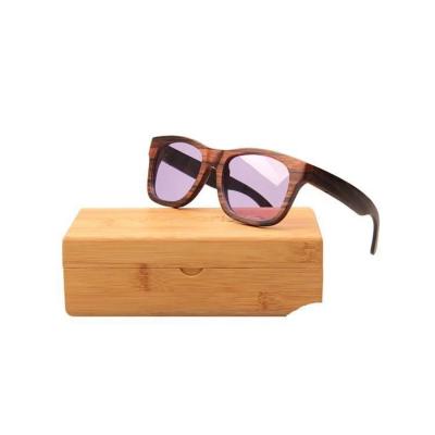 China Fashion Sunglasses Custom Ebony Wood Lenses Polarized Sunglasses for sale