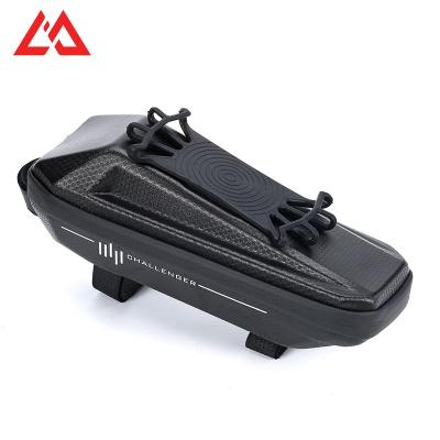 China MLD Custom Mount Large Capacity Interior and Below Top Tube Bag Bicycle Front Frame Bag Waterproof Phone Phone For Pocket Bicycle Recycling Bag for sale