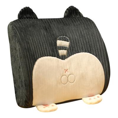 China Multifunctional Hotel Office Students Car Lumbar Support Memory Cotton Hips Waist Plush Pillow Automobile Backrest Cushion for sale