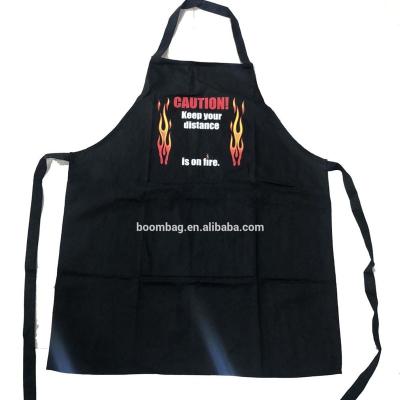 China Drinks/Food 100% Cotton Logo Printed Promotional Custom Full Color Chef Cooking Kitchen Apron for sale