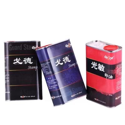 China Office Red/Blue/Black/Green/Purple/Yellow/Orange/Rose Guard Stamp Ink Red Flash Ink 1L for sale