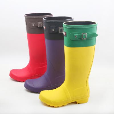 China New Arrival Knee High Knee High Women Rain Boots Wellingtons Wellingtons Wellingtons for sale