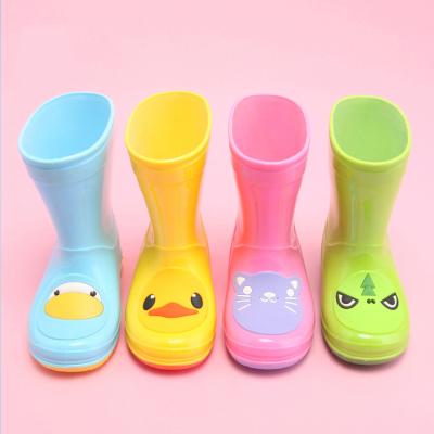 China Cute Animal Kids Animal Print PVC Rain Boots Reach Standard Kids Boots Wellington Boots for sale