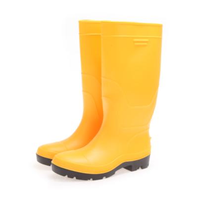 China Manufacture safty cheap knee high Waterpoof work PVC safety rubber boots as your own design OEM/ODM welcome for sale