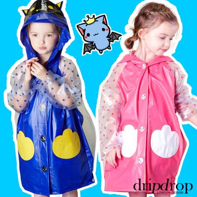 China Wholesale Cheap Cute Transparent EVA Kids EVA Raincoats for sale