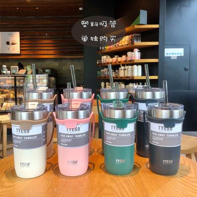 China Custom Viable Double Wall Tumbler Stainless Steel Glitter Cups Outdoor Camping Tea Coffee Travel Mug White Thermal Tumbler for sale