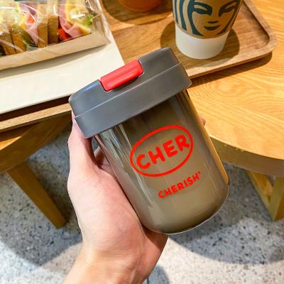 China New 300ml Viable Portable Modern Colorful Plastic Tumbler Cups With Straw for sale