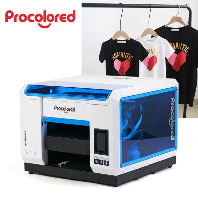 China 2021 indoor outdoor advertising new product A3 T-shirt fabrics printing machine direct to garment dtg printer for hoodie fabrics for sale