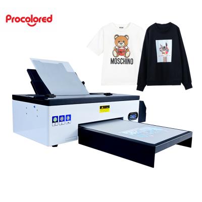 China Hotels best selling cmykw all leather fabric printing machine dtf printer for A3 T-shirts paper printer tees for sale