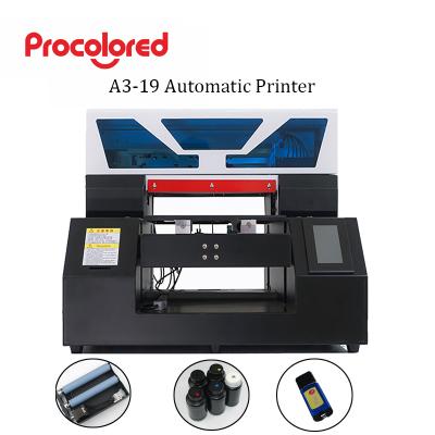 China Garment Shops Procolored A3 Size Printer Auto UV Garment High Precision Dark T-shirt Printing Machine for sale